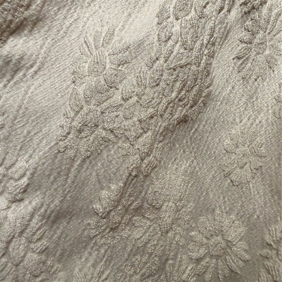 Idem Ditto Dress Womens Size S cream Floral Jacquard Bow Fit & Flare Mini - Picture 5 of 7